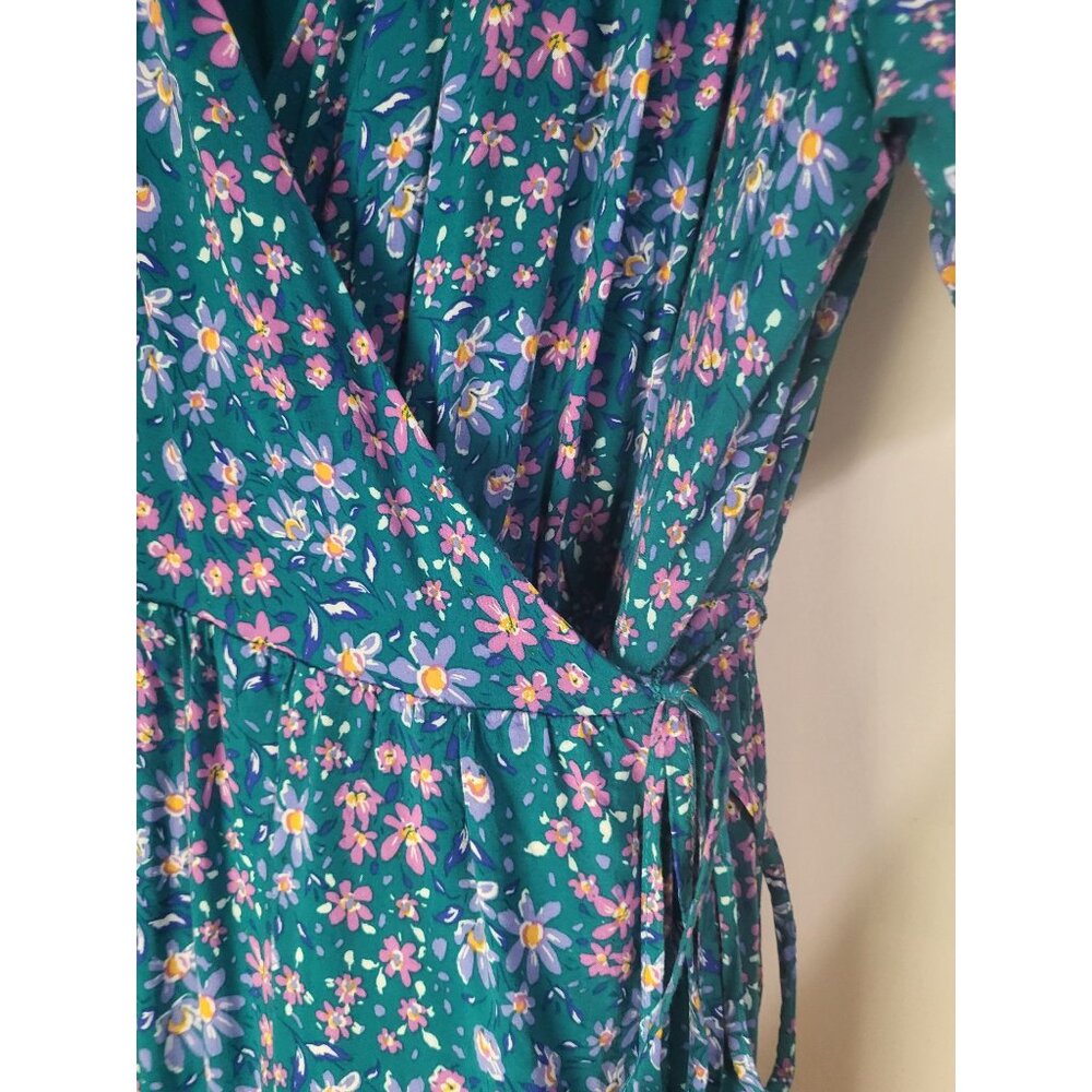 Draper James RSVP SZ XXL Flutter Floral Midi Wrap Dress Fairy Festival Country - Picture 6 of 9
